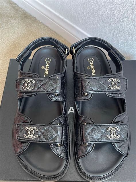 chanel gate 5 sandals|Chanel sandals canada.